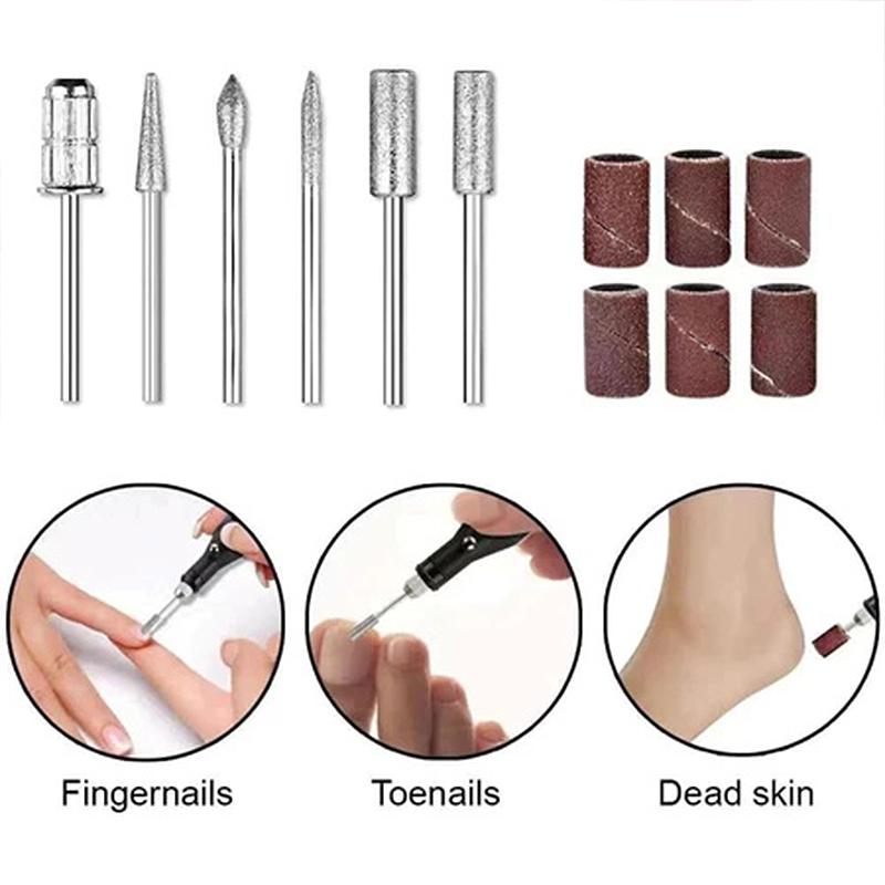 Mini Electric Grinding Nail Grinder Smooth Intelligent Speed Regulation Electric Manicure Device Nail Polishing Nail Tool Set