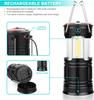 Camping Lantern Rechargeable Led Lanterns Hurricane Light With Flashlight and Magnet Base for Camping Hiking Emergency Outages