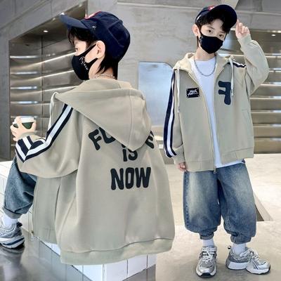 Boys' Fashionable Spring/Fall Jacket: Casual and Stylish Trench Coat for Kids