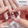 1/2Pcs Circular Cat Eye Nail Magnet Hollow Cat Eye Magnet Gel Nail Polish Ring Nail Art Magnet Set Diy Manicure Magnetic Tool
