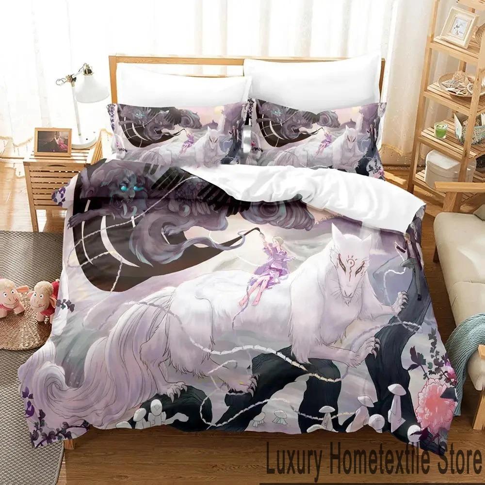3D Print Anime Natsumes Book of Friends Bedding Set Boys Girls Twin Queen King Size Duvet Cover Pillowcase Bed Boys Adult