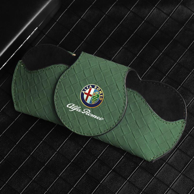Úložný box na sluneční clonu do auta Klip na sluneční brýle Pro Alfa Romeo 156 159 147 4C 8C 166 Giulia Giulietta Mito Stelvio Spider GT Tonale