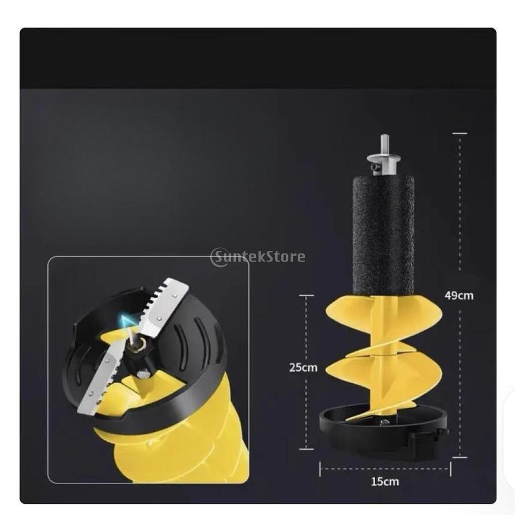 Ice Drill Auger, Ice Fishing Drill, Sturdy Ice Fishing Accessories Ice Auger for Sea Fishing Winter Sports Outdoor Supplies