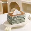 Wave Tissue Box - Simple and Elegant Household Dining Table Coffee Table Tissue Box - High-end and Spacious Tissue Paper Storage Box for Meals