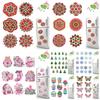2D/Flat Acrylic DIY Diamond Art Fridge Magnet Kit Special-Shaped Drill Refrigerator Diamond Art Magnets for Adults Home Decor