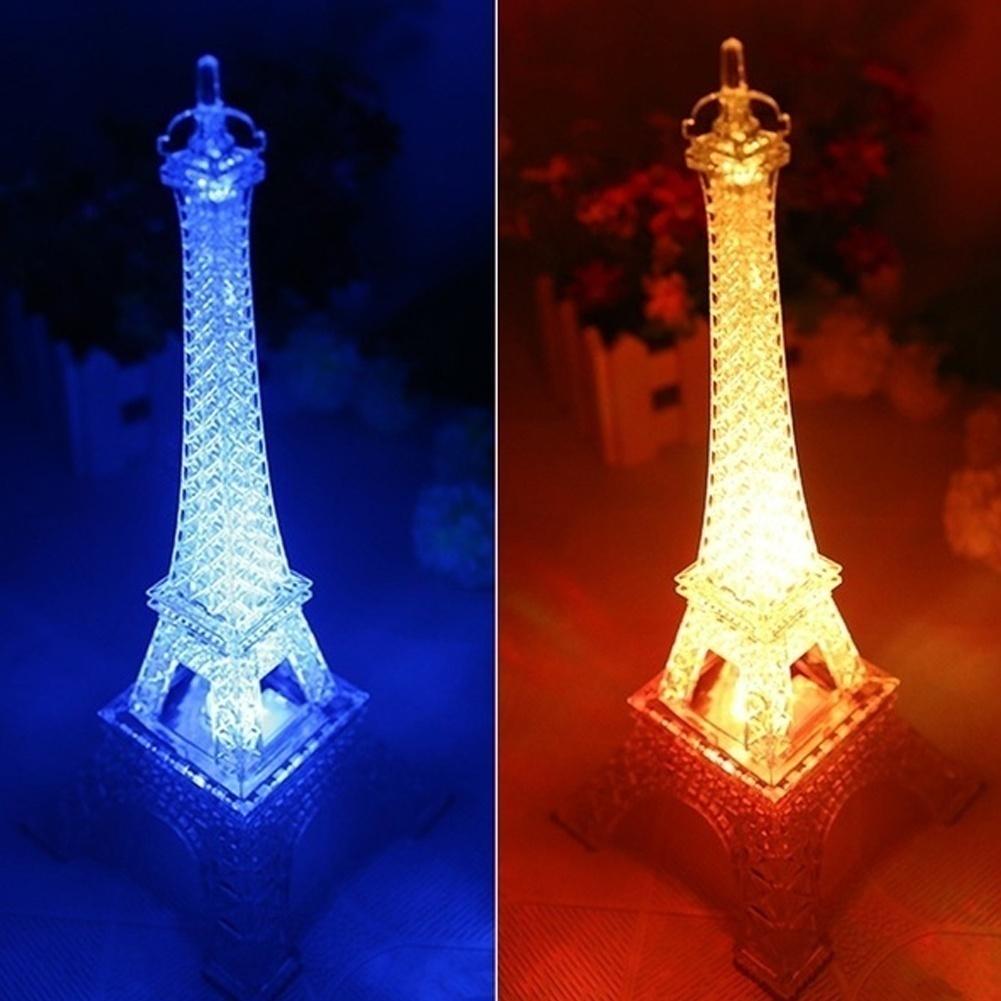 Lampă aprinsă cu LED Turnul Eiffel Piesa centrală pentru decorare pentru tort Cadou de Ziua Îndrăgostiților