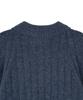 Idws Wave Line Boucle Collar Knit Blue