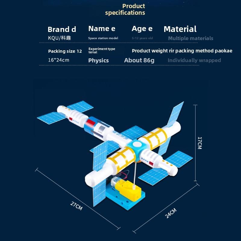 Diy Space Station Aerospace Stem Toy For Students Educational Physics Creative Kit For Kids And Teens