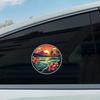 Hawaiianische Strand Autoaufkleber Wasserdichte Vinyl-Abziehbilder Auto Karosserie Fenster Stoßstange Dekor Motorrad Helm Aufkleber TM132