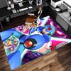 1pc Cartoon Rockman Game Megaman Print Area Rug - Soft, Washable Non-Slip Indoor Mat for Office Chairs, Living Room, Home Office Decorative Rug