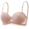 Dames Sexy Franse Kant Halve Cup BH Dunne Top Afneembare Schouderband Beugel Push-up BH