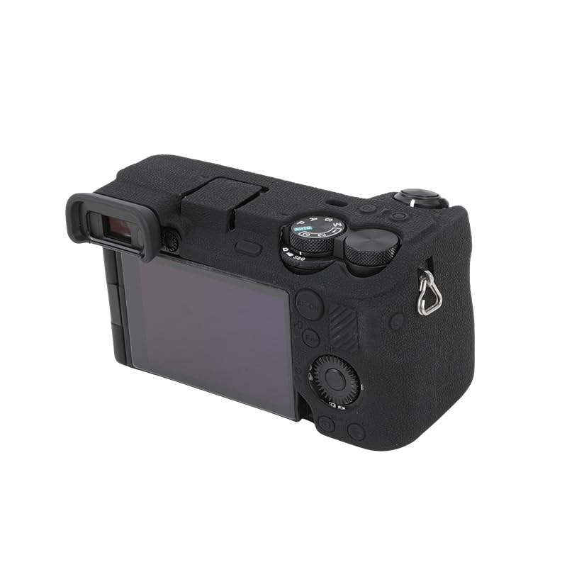 Rieibi Sony A6700 Textured Design with Strong Compatible with the Mirrorless Dedicated Body Silicone Case with Tripod Easy to and Easy to Clean Case,