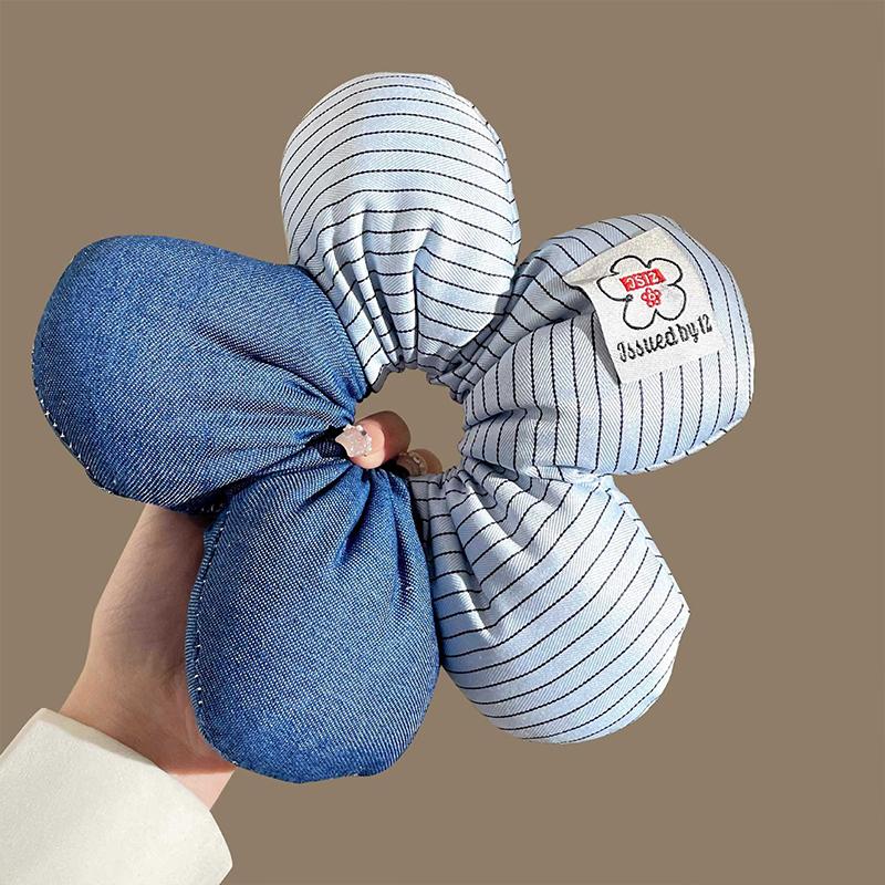 Cartoon Lower Body Of Animal Large Flower Scrunchie For Women Girls Sweet Hair Band Headband Hair Tie Cute Hair Accessories