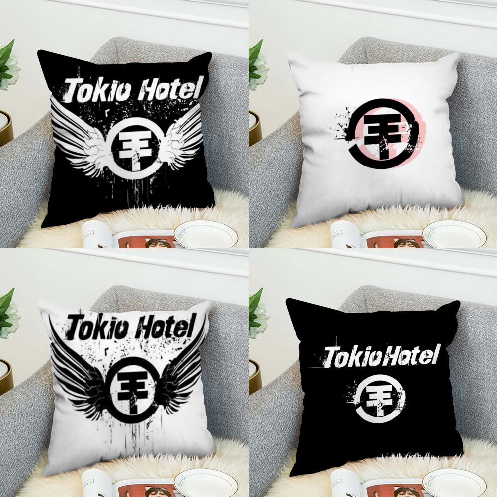 Band Tokio Hotel Pillow Case For Car Sofa Decorative Home Doublesided Print Plush Square Throw Pillow Cushion Cover