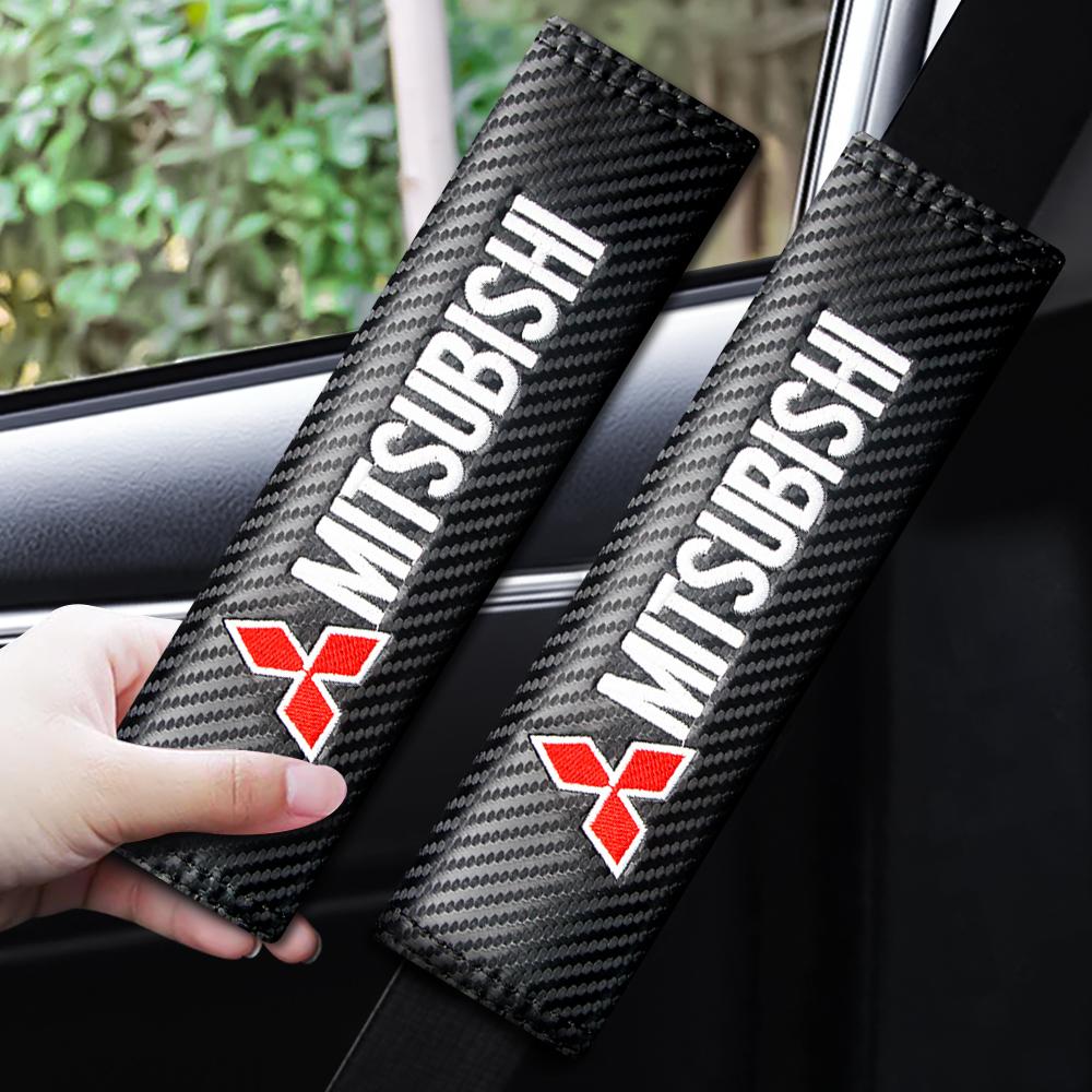For Mitsubishi Outlander Xl Eclipse Xpander Pajero ASX Car Seat Belt Cover Car Safety Belt Cushion Driver Shoulder Protector