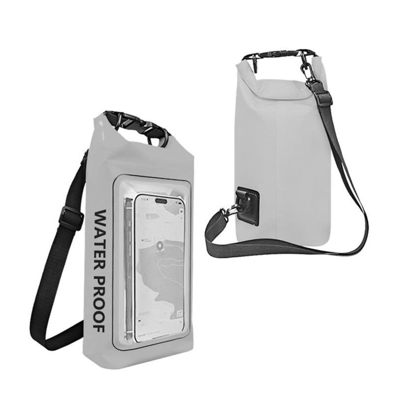 2/5L Schwimmen PVC Pack Dry Bag Touchscreen Outdoor Wasserdicht Schulter Kajak Taschen Trekking Drifting Rafting Surfen Bootfahren Tasche