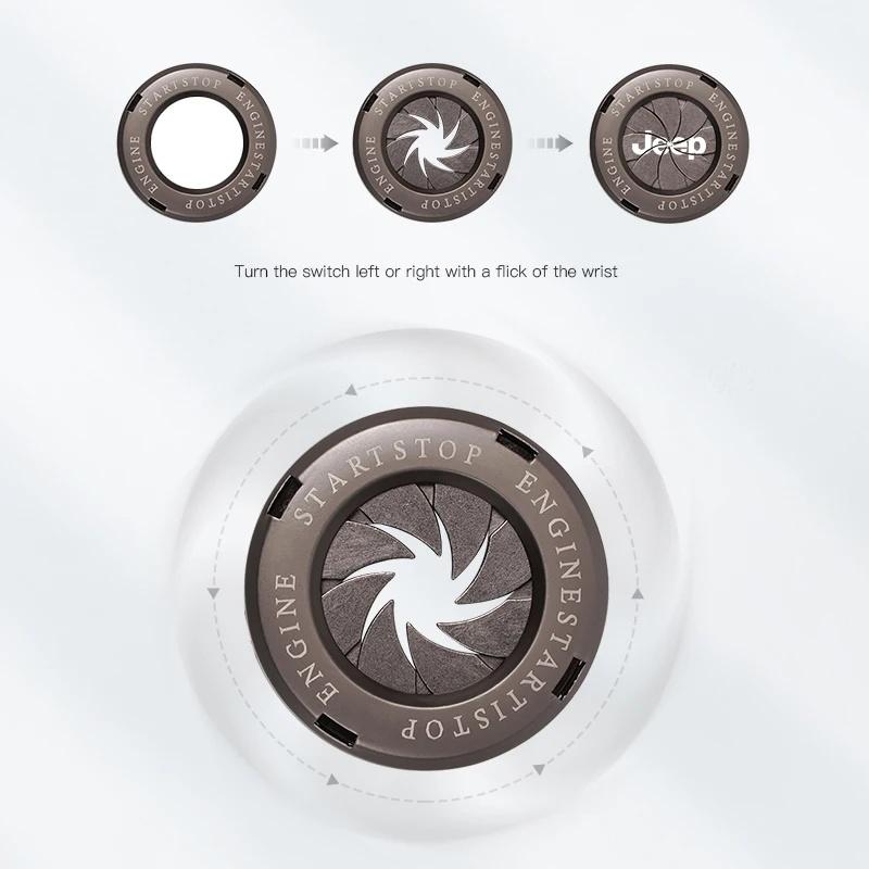 1Pc Decorative Car Engine Start Button Ring Cover for Jeep Renegade Wrangler JK Grand Cherokee Compass Patriot Auto Accessories ALW1