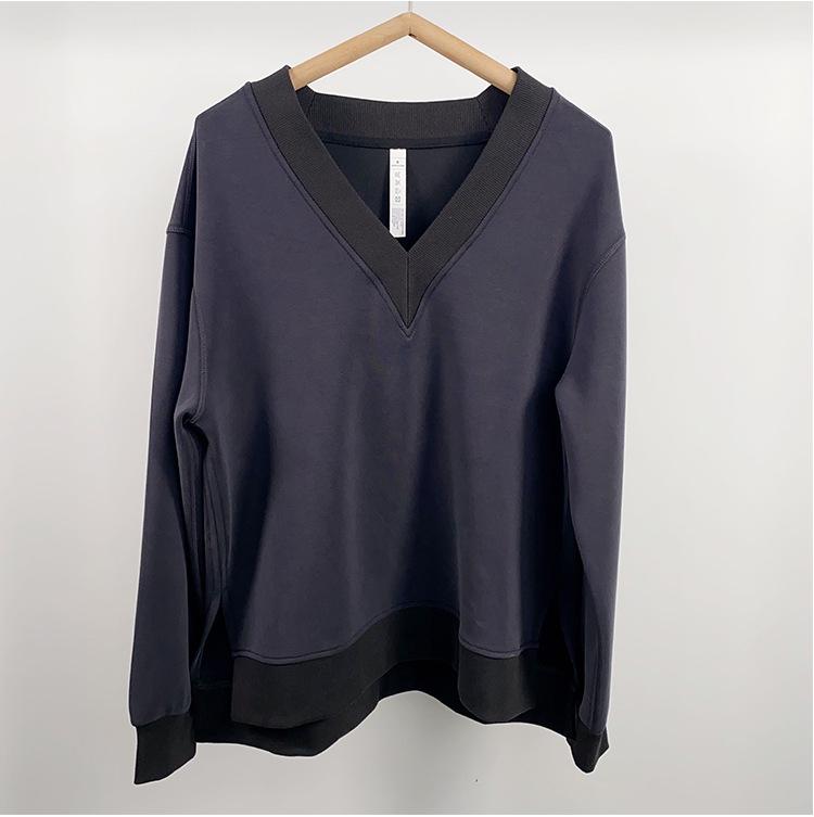 Европейско-американский повседневный свитер с V-образным вырезом - универсальная спортивная одежда для осенизимы Medium 3239₽