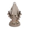 Halloween Ghost Figurine, Spooky Resin Ghost Skulls Statue for Tiered Tray Home Table Centerpiece, Halloween Party Supplies