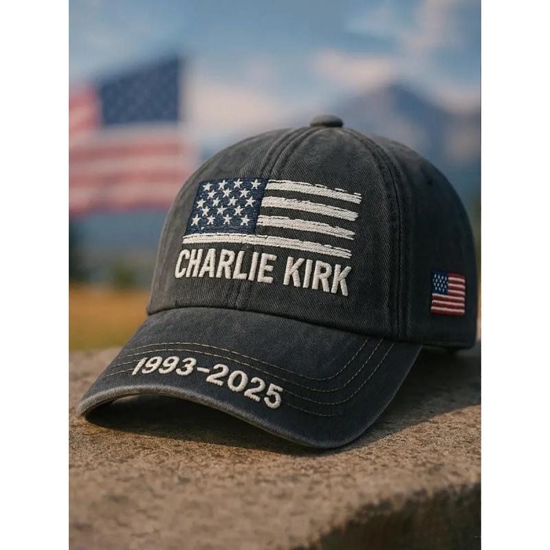 New baseball cap Washed retro printed cap Men's and women's outdoor travel sun protection curved brim sun hat