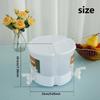 5.1L Drink Dispenser with Faucet 360° Rotatable Juice Jug Dispenser 3 Compartment Removable Beverage Dispenser Juice Dispenser