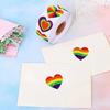 500Pcs Valentines Day Heart Sticker Self-Adhesive Wrapping Labels 25mm 38mm Valentines Sticker for Packaging Decoration