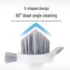 Integrated Crevice & Floor Gap Cleaning Brush for Bathroom & Toilets