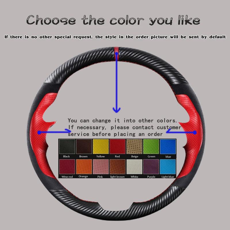 ABJ1 Custom DIY Car Steering Wheel Cover 100% Fit For Honda Accord 10 2018 2019 Insight 2019 Auto Interior Accessories Steering Wrap