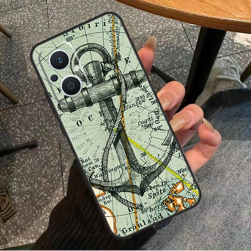 

Якорь Морской Пляж Для OPPO Reno 10 11 12 13 14 Pro 7 8 Lite 8T 11F 12F 13F 14F OPPO Find X8 X9 X5 X6 Pro Чехол OPPO Reno11