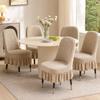 Elastic Chair Slipcover Jacquard Dining Chair Cover New Arc Chair Cover  Dining Room