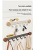 High-Grade No-Drill Adhesive Solid Wood Door Hook Rack for Bathroom and Entryway