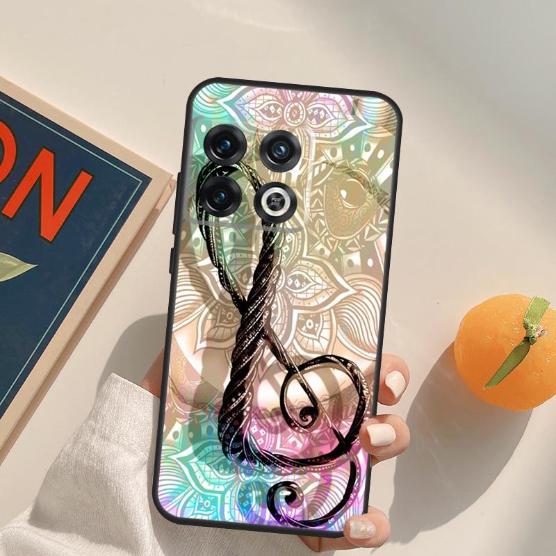 Music Note Musical Treble Clef Case For OnePlus 13T 10T 10R 12R 13R 15 13 12 11 10 9 Pro Nord CE 5 2 3 4 Lite N20 N30 Cover