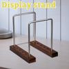 Record Shelf with Wood and Display Rack - Vintage Album Storage for Retro Decor