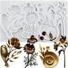 Bird Sunflower Silicone Mold Leaf Flower Vase Snail Fondant Molds Cake Decorating Tools Cupcake Topper Candy Resin Clay Chocolate Gumpaste Mold