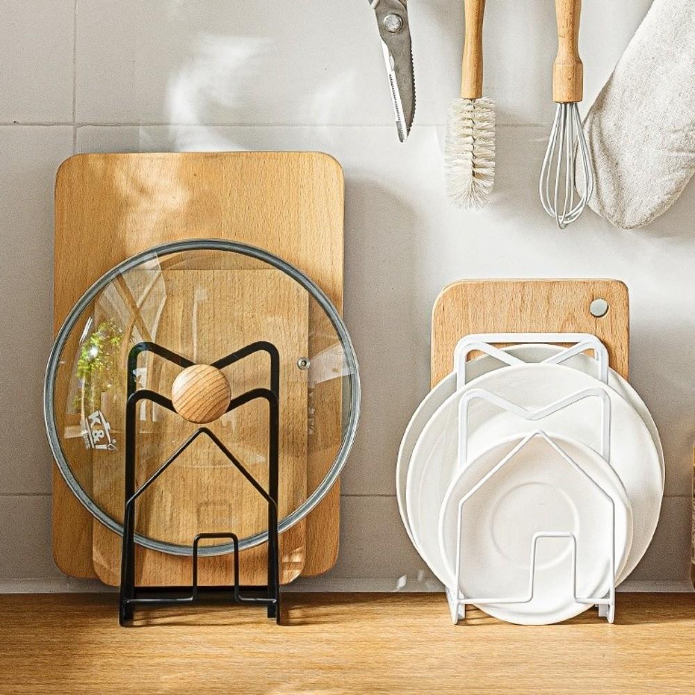 Multilayer Cutting Board Rack Stable Metal Cutting Board Rack Shelf Space Saving Pots Pan Lids Rack Restaurant Home Kitchen