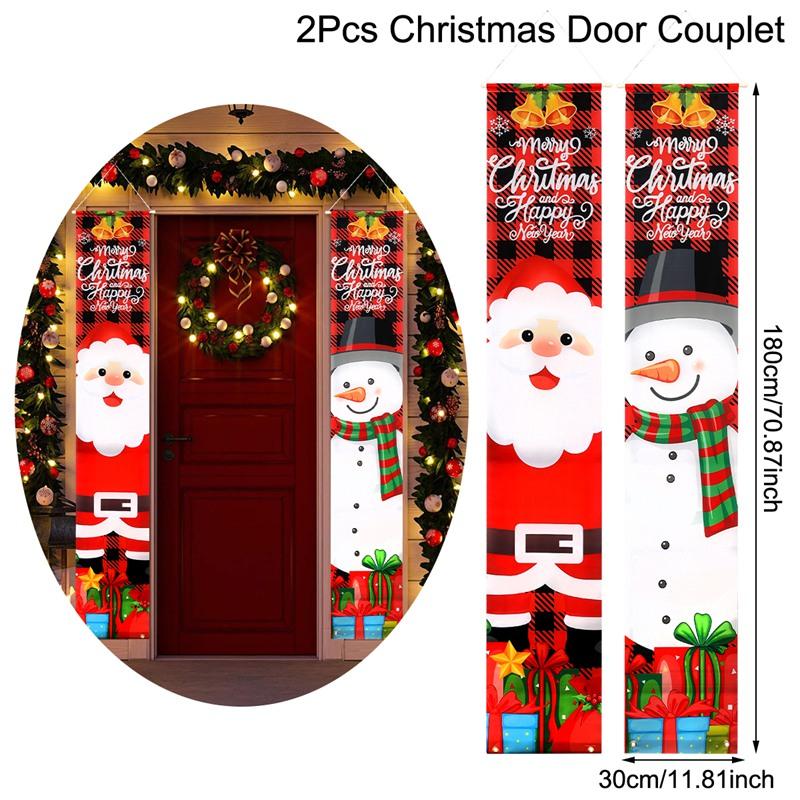 Nutcracker Soldier Door Banner Decor Christmas Decorations for Home 2026 Xmas Hanging Ornaments Navidad Noel Gift New Year 2026