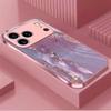 Cool Pink  Phone Case High-end Phone Case Electroplated Glass TPU PhoneCase for iPhone 17 16 15 14 13 12 11pm Pro Plus