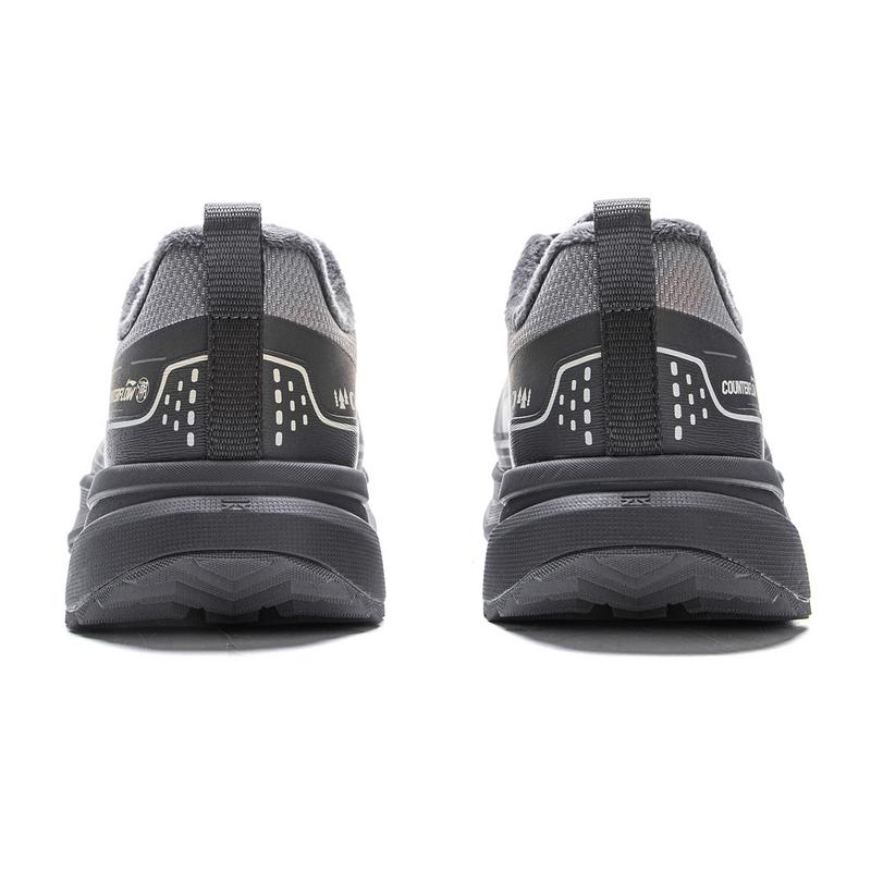 Li Ning Outdoor CF Polar Moda Basit Darbe Emici Aşınmaya Dayanıklı Yürüyüş Ayakkabıları Unisex Yürüyüş Ayakkabıları Çakıl-Gri Soğuk-Kum-Siyah AHCV085-12