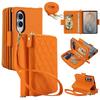 Crossbody Multi Cards Solt Zipper Flip Leather Phone Case for For Samsung Galaxy Z Fold8 Fold 8 Wide Shockproof Book Stand Cover