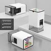 Stackable Four-Color Stamp with Automatic Pop-Up Lid, Clear Imprint, Customizable Patterns - Upgraded Design.