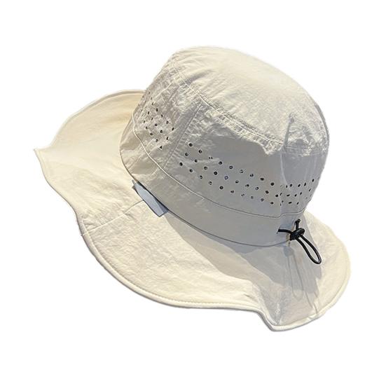 Outdoor Sun Protection Bucket Hat for Men Women Wide Brim Waterproof Quick-Dry Sun