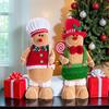 Large Gingerbread Man Doll Biscuit Cookie Man Toy Dolls Ornaments Christmas Decor Navidad 2025 New Year Gifts