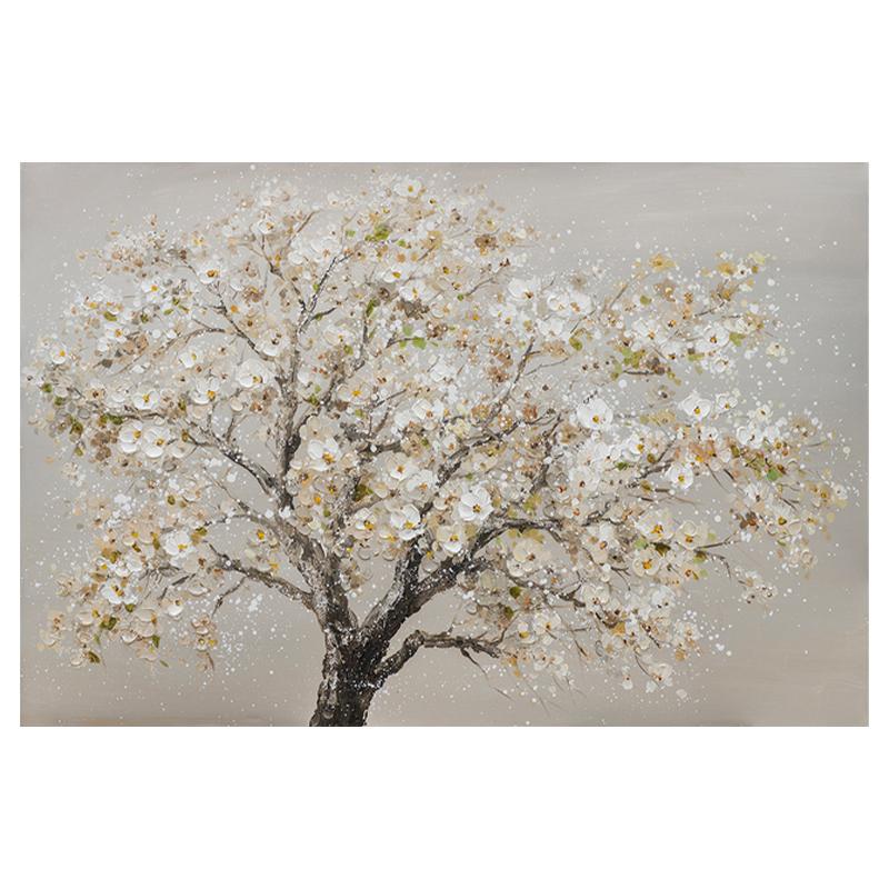 

Цветение вишни, цифровая печать, картина маслом, креативное украшение для дома, холст, картина, настенная живопись, куадрос, фон, украшение стены 50x75cm