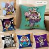 Dr Slump A-Arale Chan Cushion Cover Silky Short Plush Invisible Zipper Dustproof Sofa Pillow Case For Home Decor