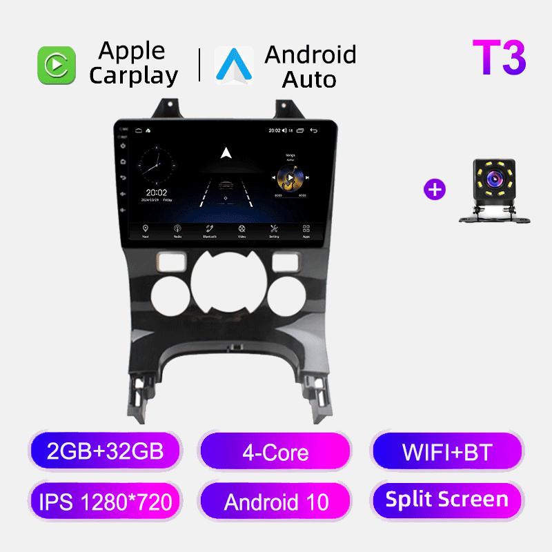 

Автомобильное радио Android Auto Carplay для Peugeot 3008 2009-2015 Мультимедийный проигрыватель Головное устройство Стерео GPS Навигация BT WIFI 2+32 ГБ 2+32GB,A