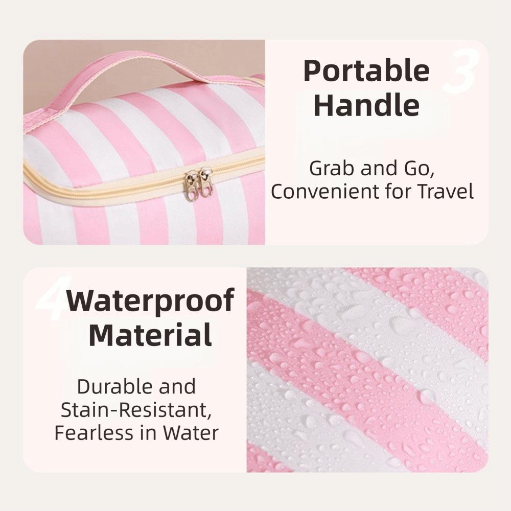 Portable Travel Storage Case Large Capacity Cosmetic Organizer Hair Tool Organizer Travel Use
