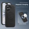 For iPhone 17 Case Compatible with MagSafe Leather Back Phone Cover