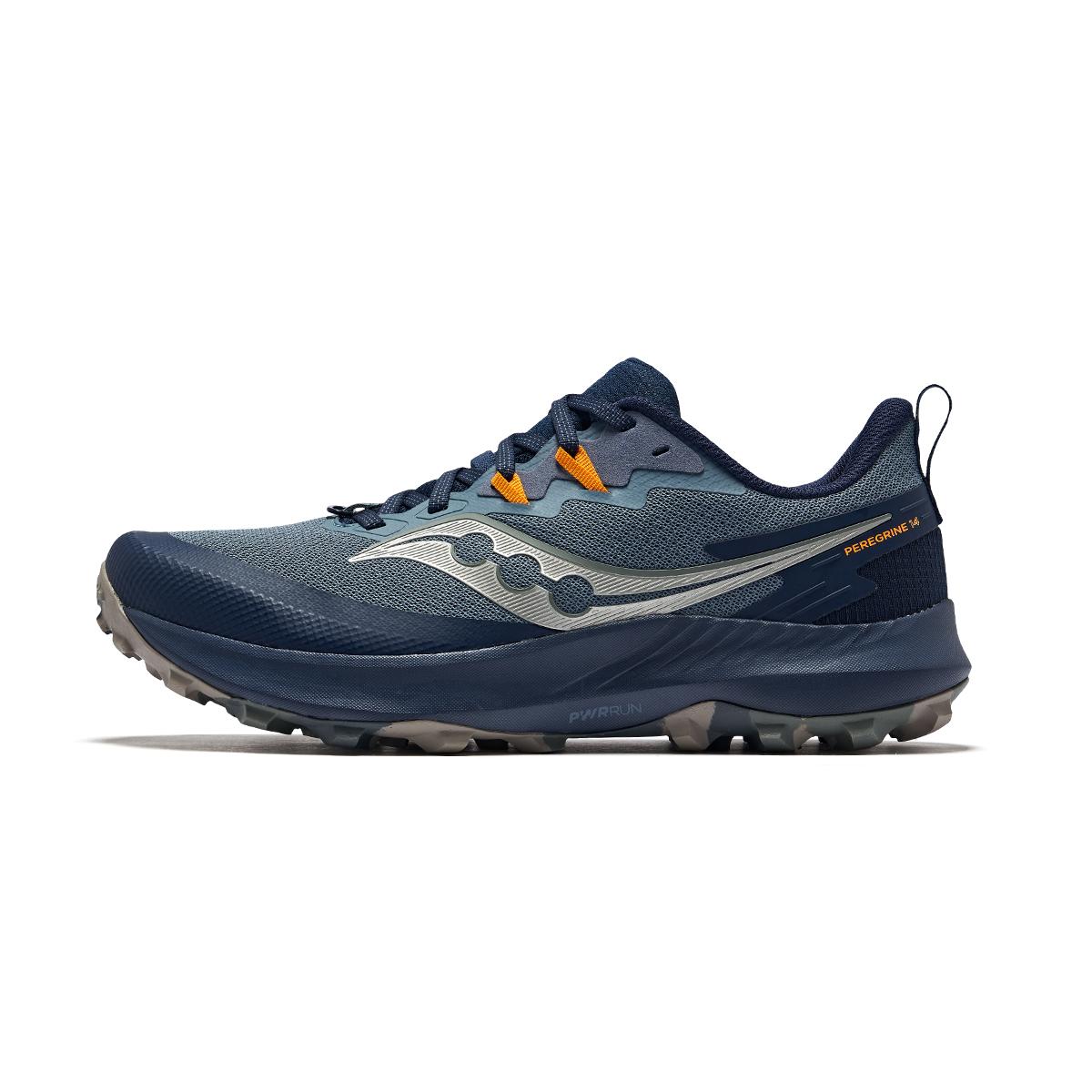 

Saucony Peregrine 14 Многофункциональные профессиональные кроссовки для трейлраннинга Мужские кроссовки Темно-серый Синий S20916-242 46