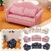 1:12 Scale Doll House Furnitures 3pc Sofa Miniature Doll House