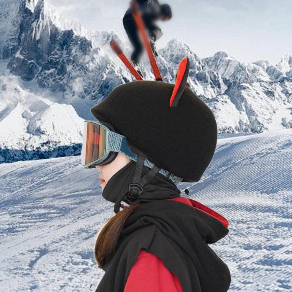 Snow Ski Helmet Cover Fun Accessories Lightweight Decorative Cartoon Helmet Decor for Sports Snowboard Skiing Outdoor Winter